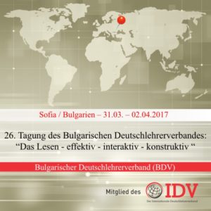 26. Tagung des Bulgarischen Deutschlehrerverbandes @ Neue Bulgarische Universität | Sofia | Sofia City Province | Bulgarien